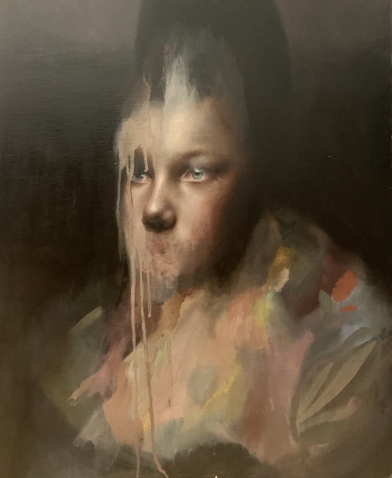 Oil painting on wood. 61x50cm, 2019